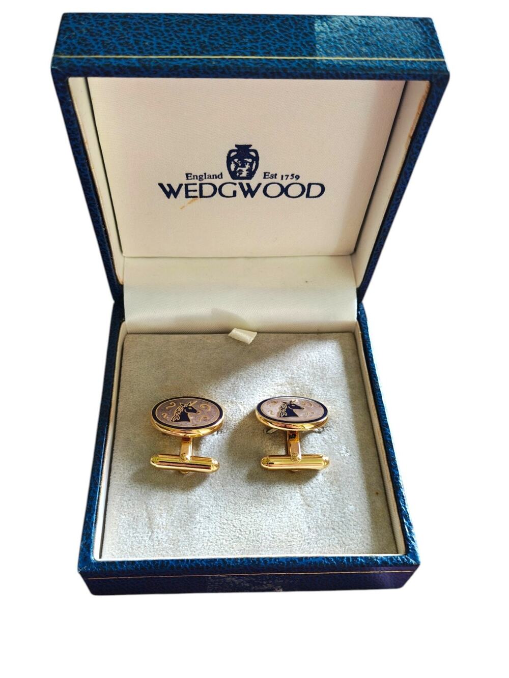 Excellent Condition WEDGWOOD Wedgwood Unicorn Pattern Cufflinks Cufflinks...
